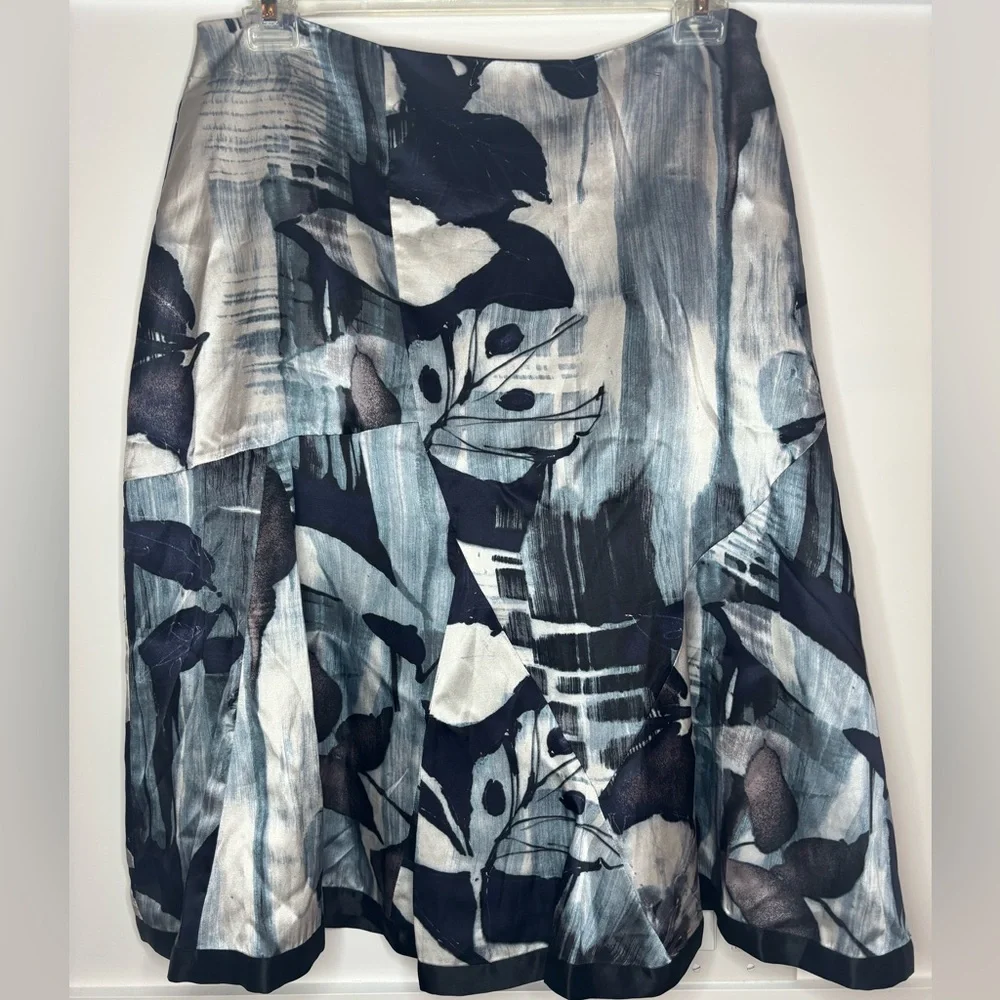 Chico's Black and White A-Line Skirt size 2.5 NEW